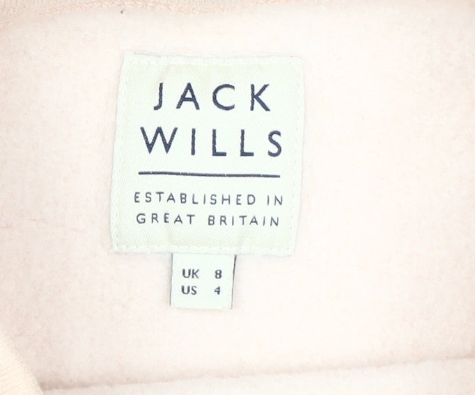 Womens UK Size 8 Jack Wills Pink Pullover Sweatshirt