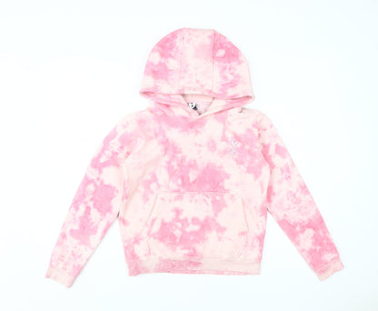 Official Merchandise Girls Pink Tie-Dye Pullover Hoodie 11-12Y