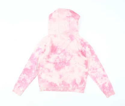 Official Merchandise Girls Pink Tie-Dye Pullover Hoodie 11-12Y