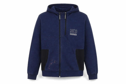 Mens UK Size L adidas Blue Full Zip Hoodie