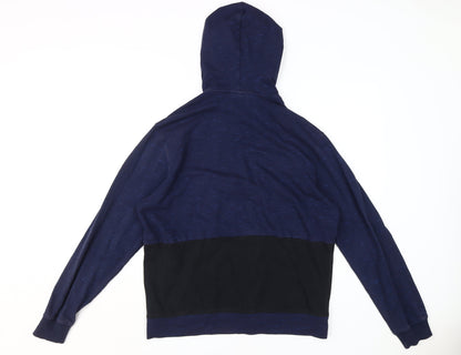 Adidas Men's Blue Full Zip Hoodie, Size L