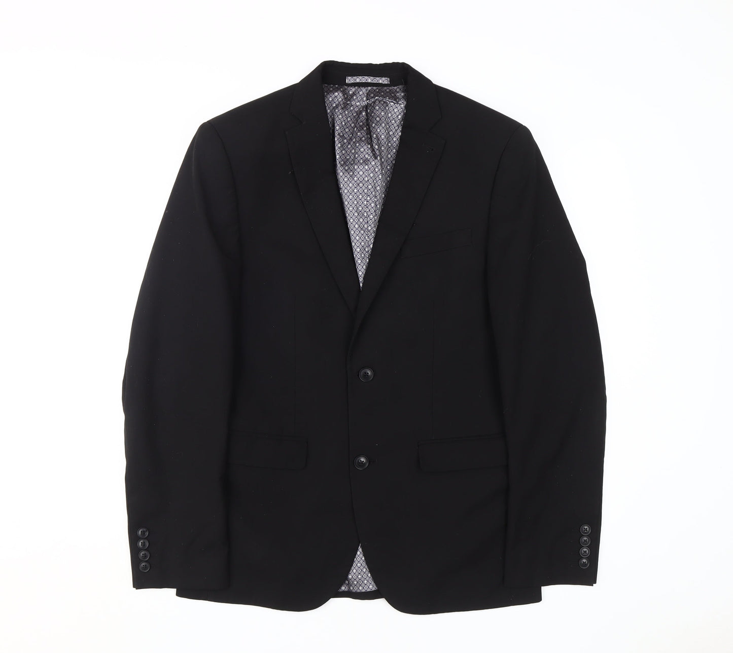 Mens UK Size 38 NEXT Regular Black Suit Jacket