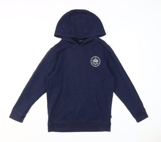 Vans Boys Blue Pullover Hoodie M - Skate Style