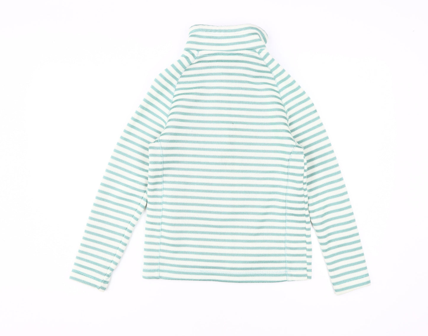Craghoppers Girls Green Striped Full Zip Sweatshirt 10-11 Years