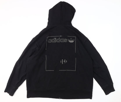 Adidas Men's Black XL Full Zip Hoodie