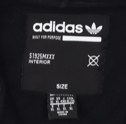 Adidas Men's Black XL Full Zip Hoodie