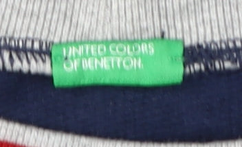 United Colors of Benetton Blue Boys 2XL Pullover Sweatshirt