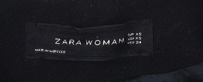 Womens UK Size XS Zara Black Motorcycle Jacket
