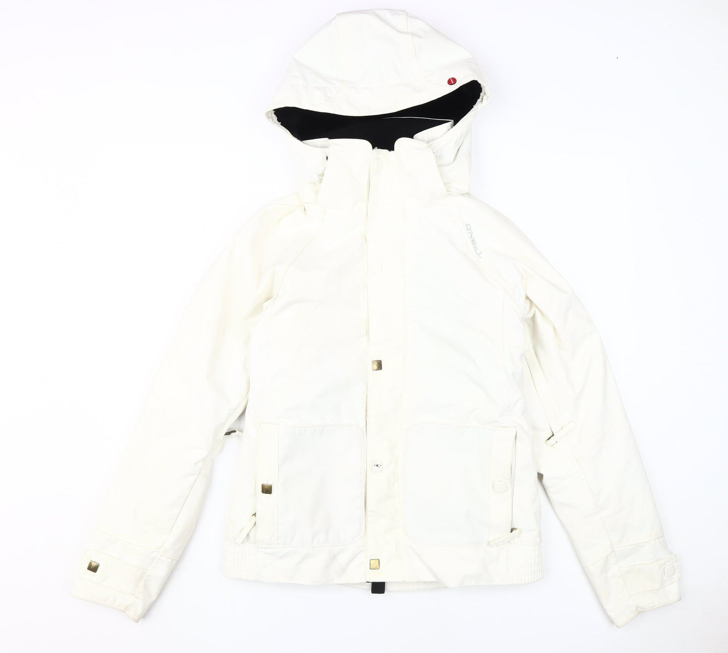 Womens UK Size M O'Neill White Parka Coat