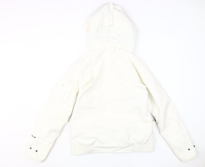 Womens UK Size M O'Neill White Parka Coat