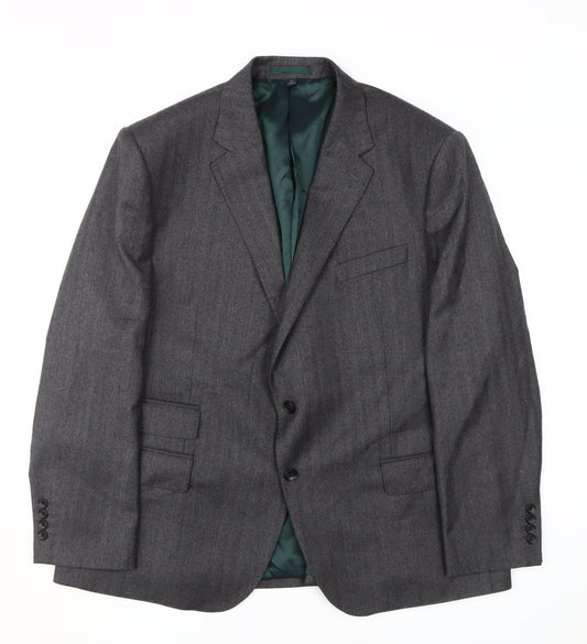 Mens UK Size 46 Marks and Spencer Regular Grey Suit Jacket