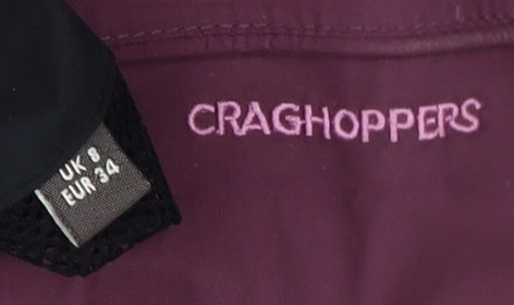 Womens UK Size 8 Craghoppers Purple Rain Coat
