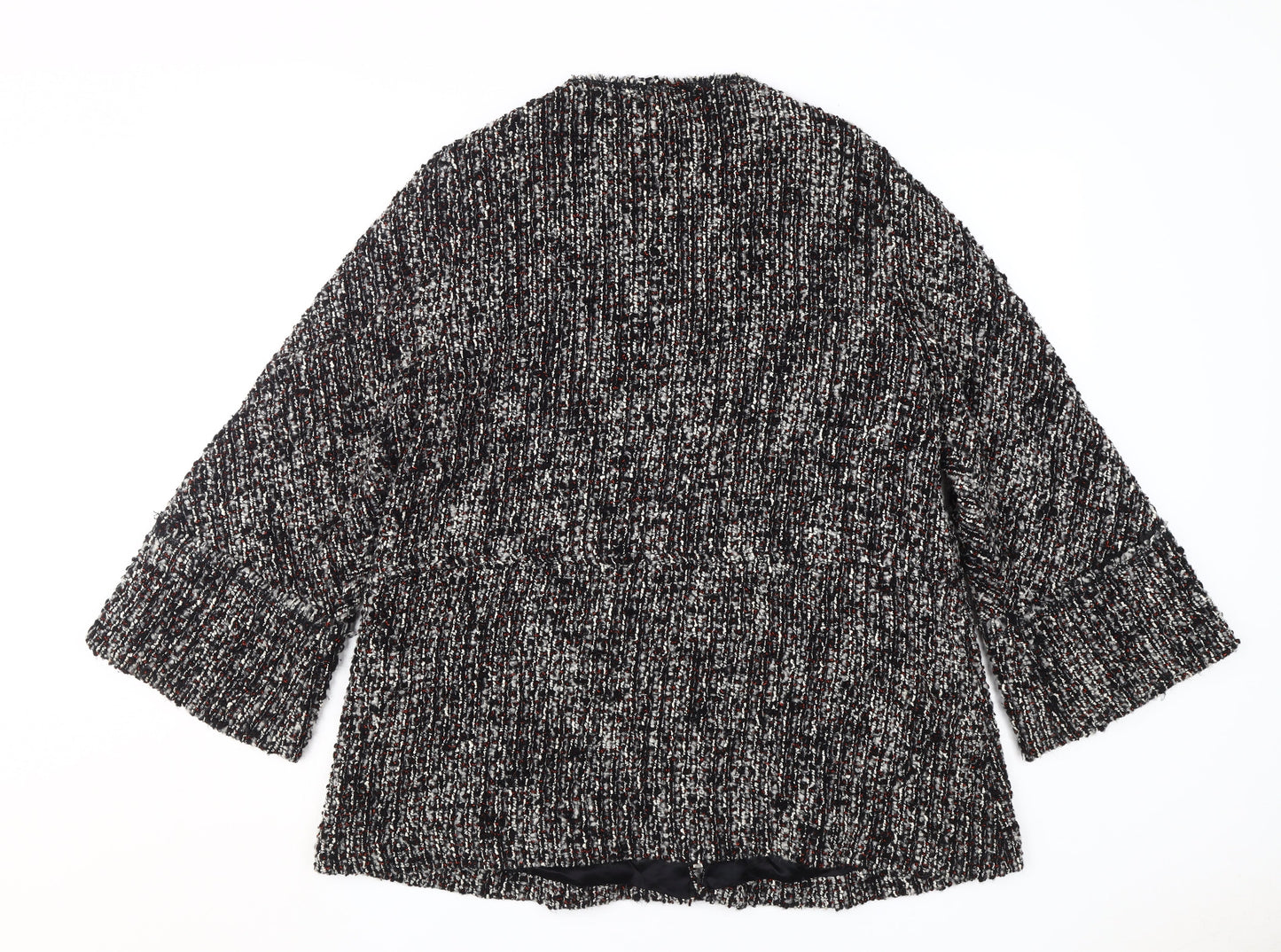 Womens UK Size M Zara Black Basic Jacket