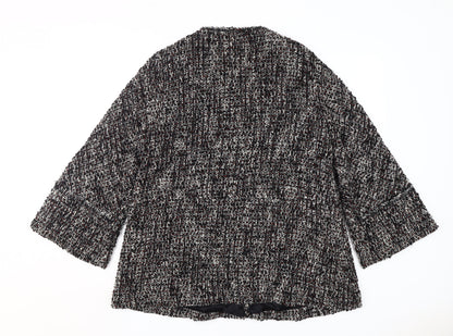 Womens UK Size M Zara Black Basic Jacket