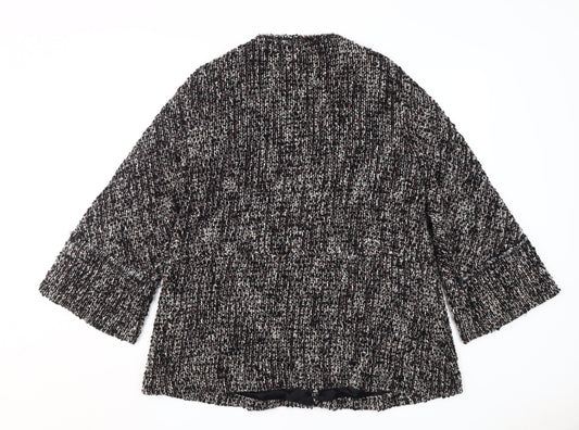 Womens UK Size M Zara Black Basic Jacket