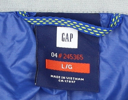 Mens UK Size L Gap Blue Windbreaker Coat