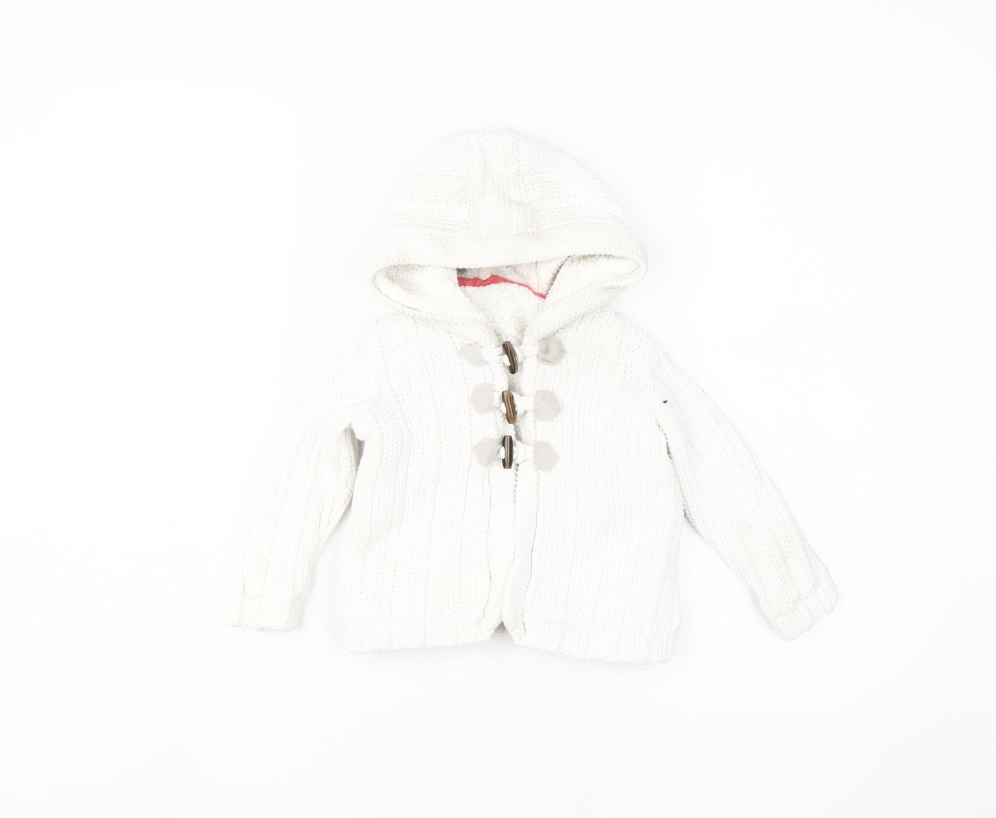 Marks and Spencer Unisex Toddler White Hooded Cardigan