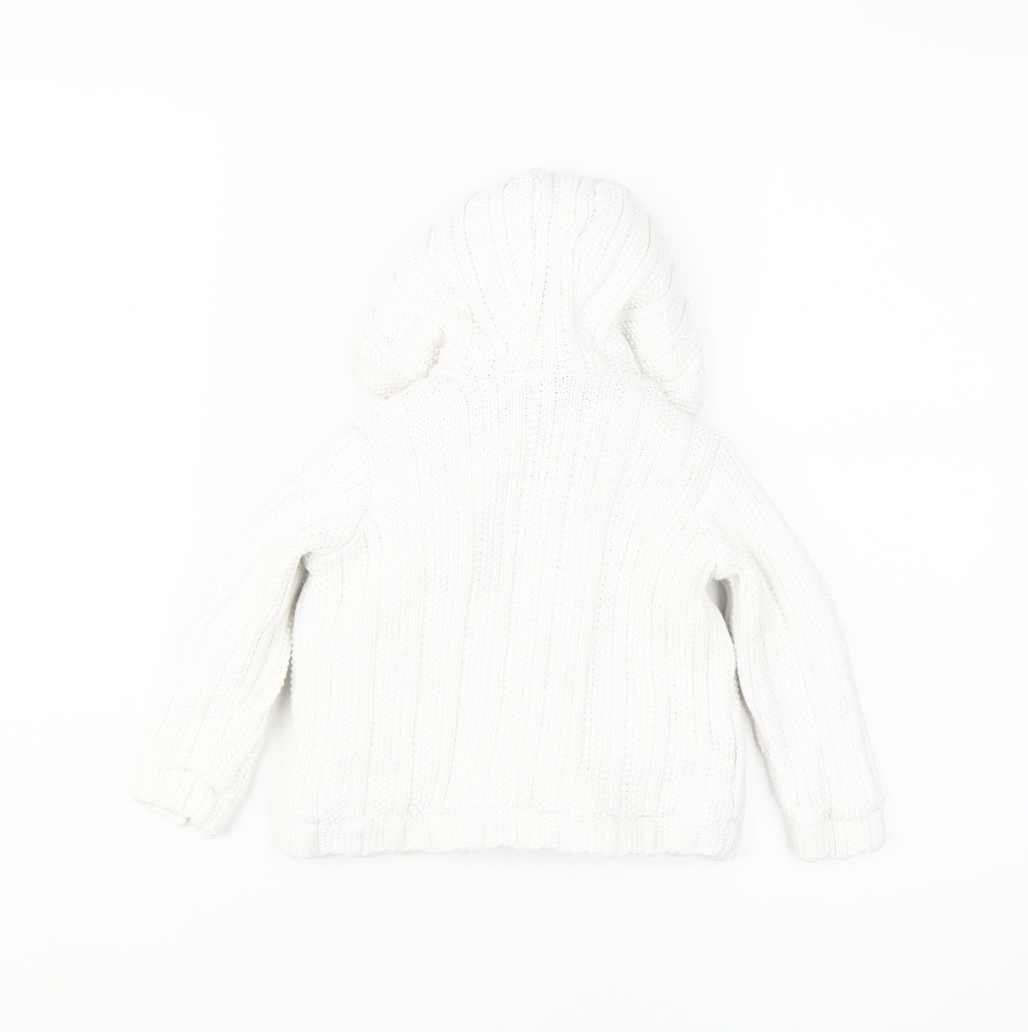 Marks and Spencer Unisex Toddler White Hooded Cardigan