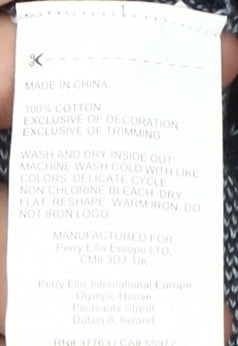 Penguin Men's Blue Crew Neck Pullover Jumper, Size M