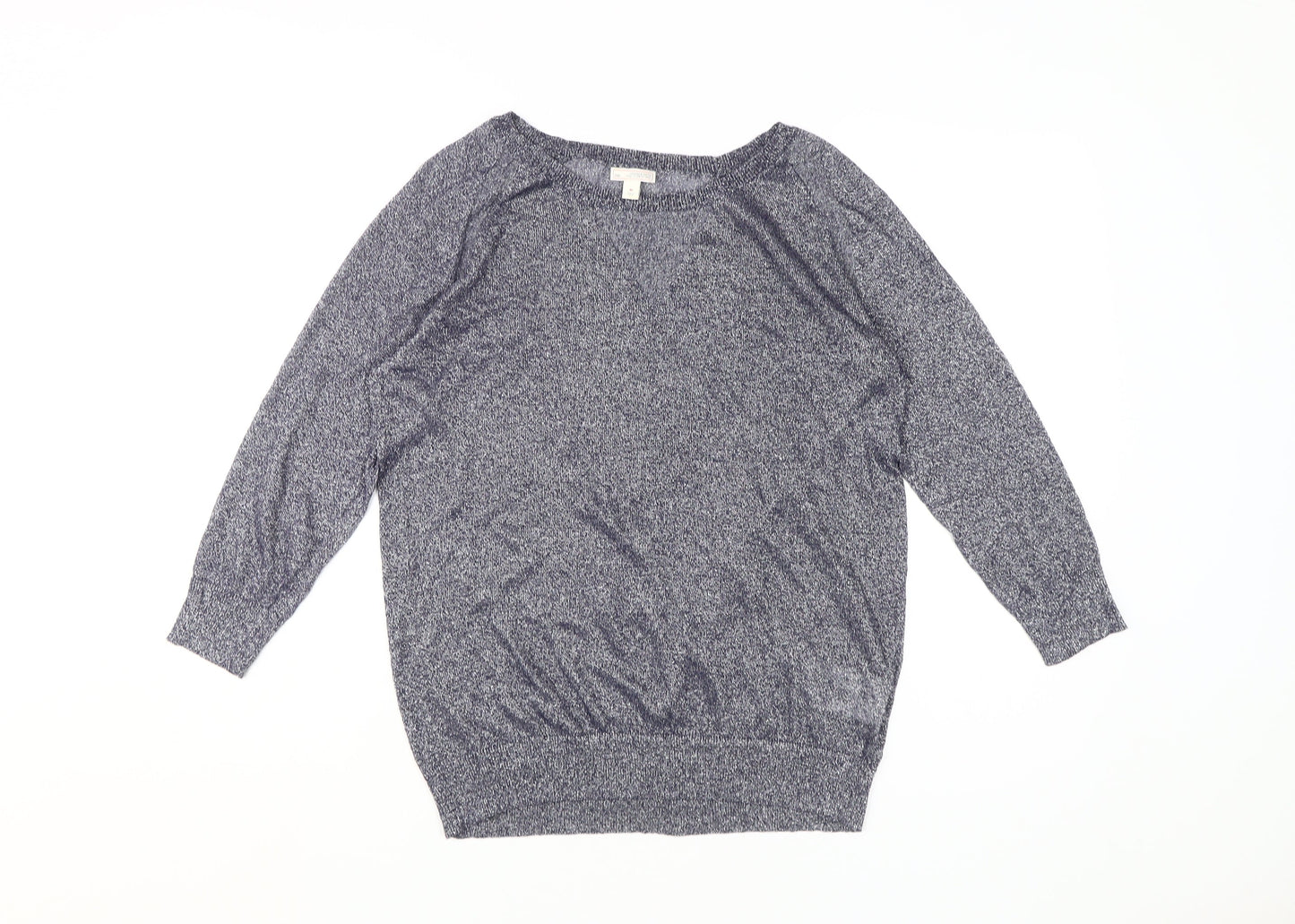 Gap Women's Grey Pullover Jumper, Size M, Boat Neck