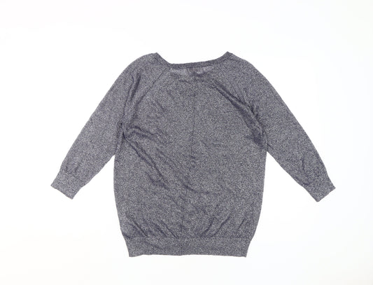 Gap Women's Grey Pullover Jumper, Size M, Boat Neck