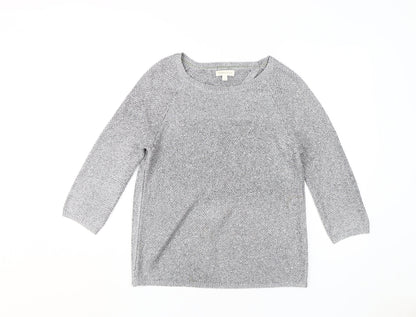 Womens UK Size S Monsoon Grey Pullover Jumper