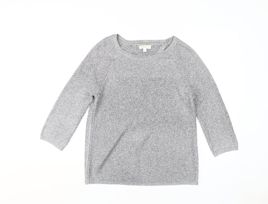 Womens UK Size S Monsoon Grey Pullover Jumper