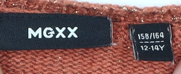MEXX Girls Orange Cardigan, 12-13 Years, Viscose Blend