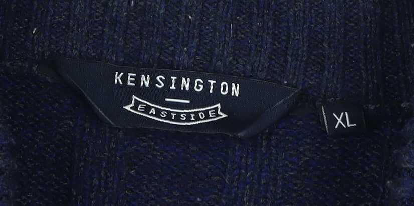 Kensington Eastside Men's XL Blue Full Zip Jumper