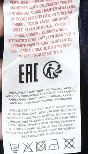 Kensington Eastside Men's XL Blue Full Zip Jumper