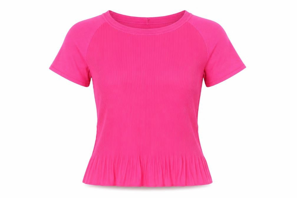 Womens UK Size 8 Marks and Spencer Pink Basic T-Shirt