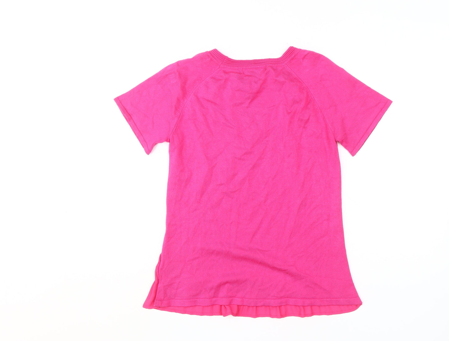 Womens UK Size 8 Marks and Spencer Pink Basic T-Shirt