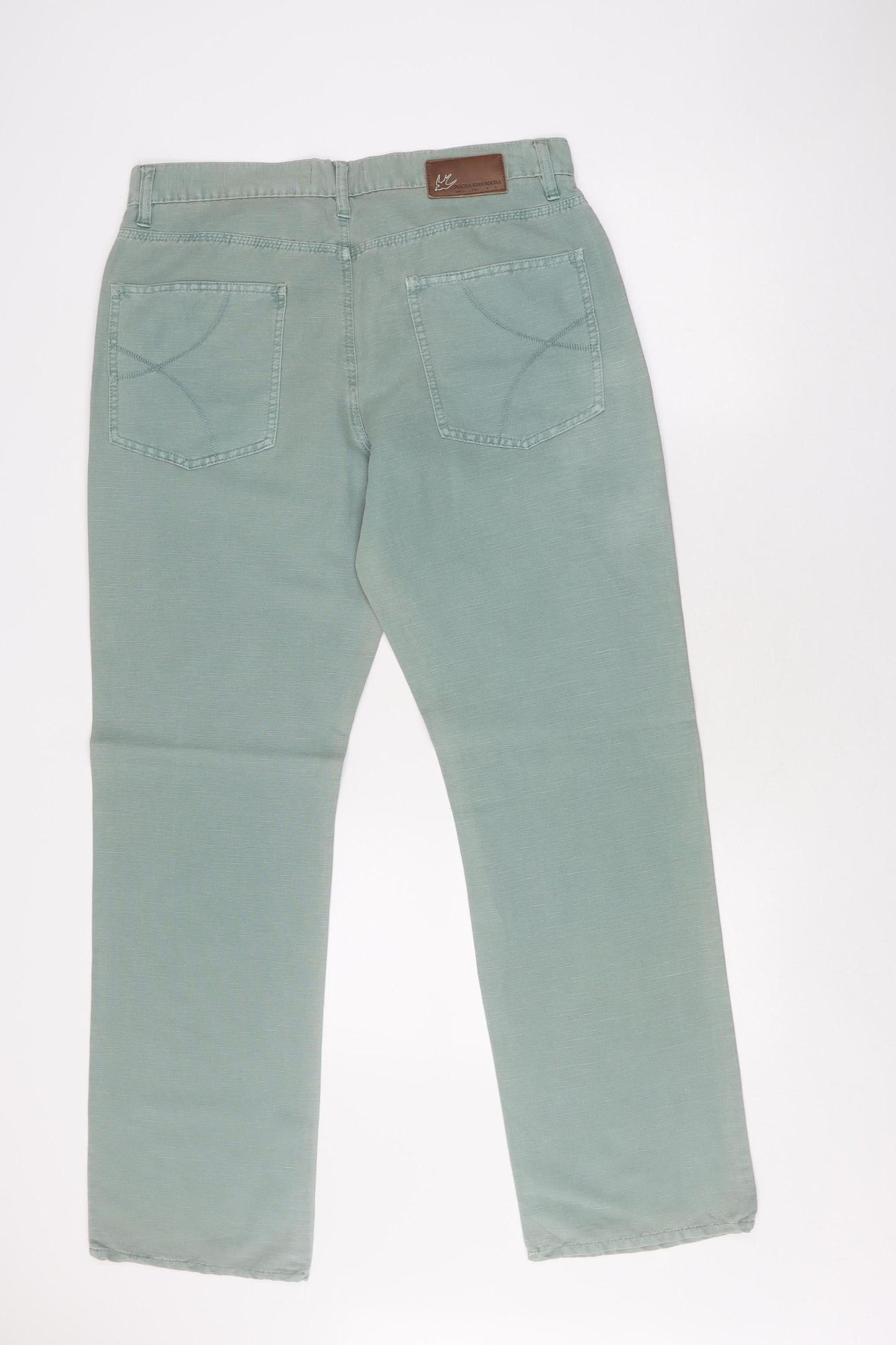 Rocha John Rocha Women's Green Chino Trousers, Size 34