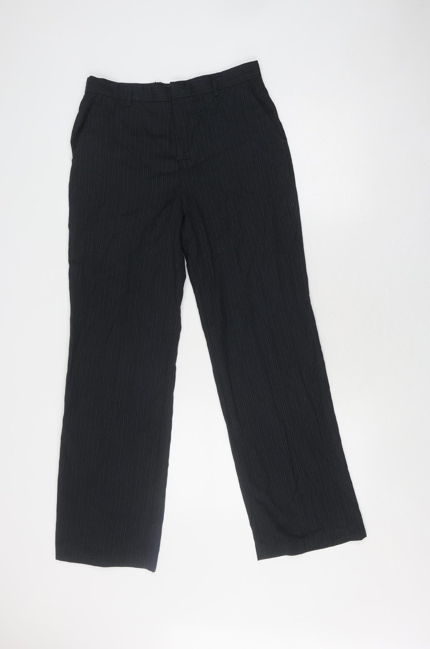 St. George by Duffer Girls Black Pinstripe Dress Pants 14Y