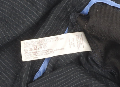 St. George by Duffer Girls Black Pinstripe Dress Pants 14Y