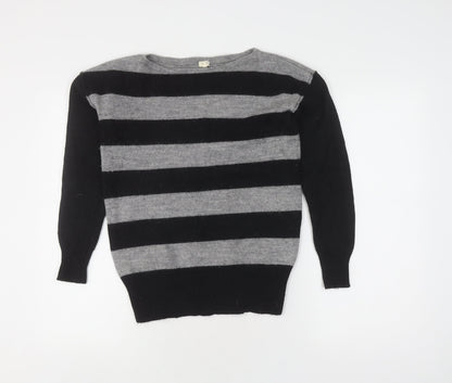 Womens UK Size S J.CREW Black Pullover Jumper