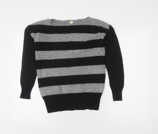 Womens UK Size S J.CREW Black Pullover Jumper