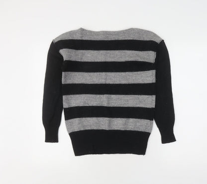 Womens UK Size S J.CREW Black Pullover Jumper