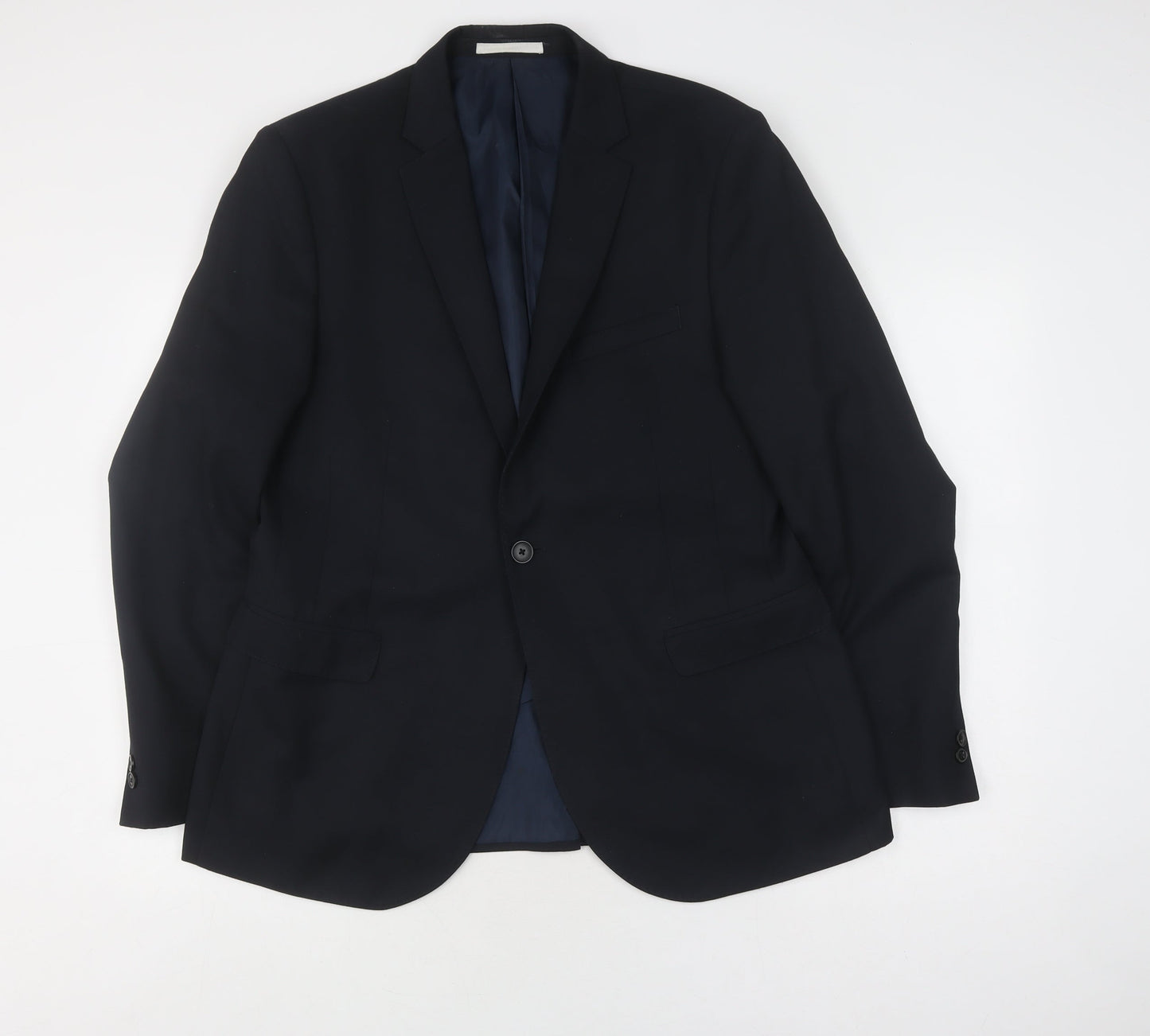 Mens UK Size 42 Moss London Regular Blue Suit Jacket