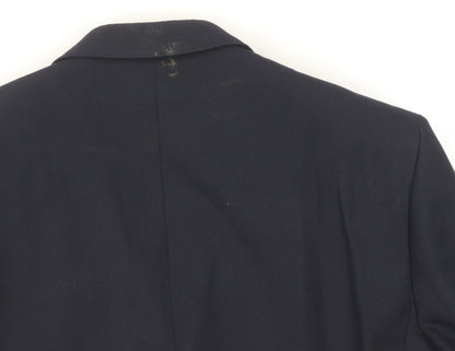 Mens UK Size 42 Moss London Regular Blue Suit Jacket