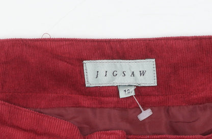 Womens UK Size 12 Jigsaw Straight & Pencil Corduroy Skirt