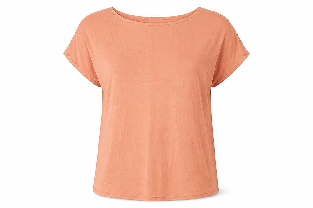 Womens UK Size 2 Ted Baker Brown Basic T-Shirt