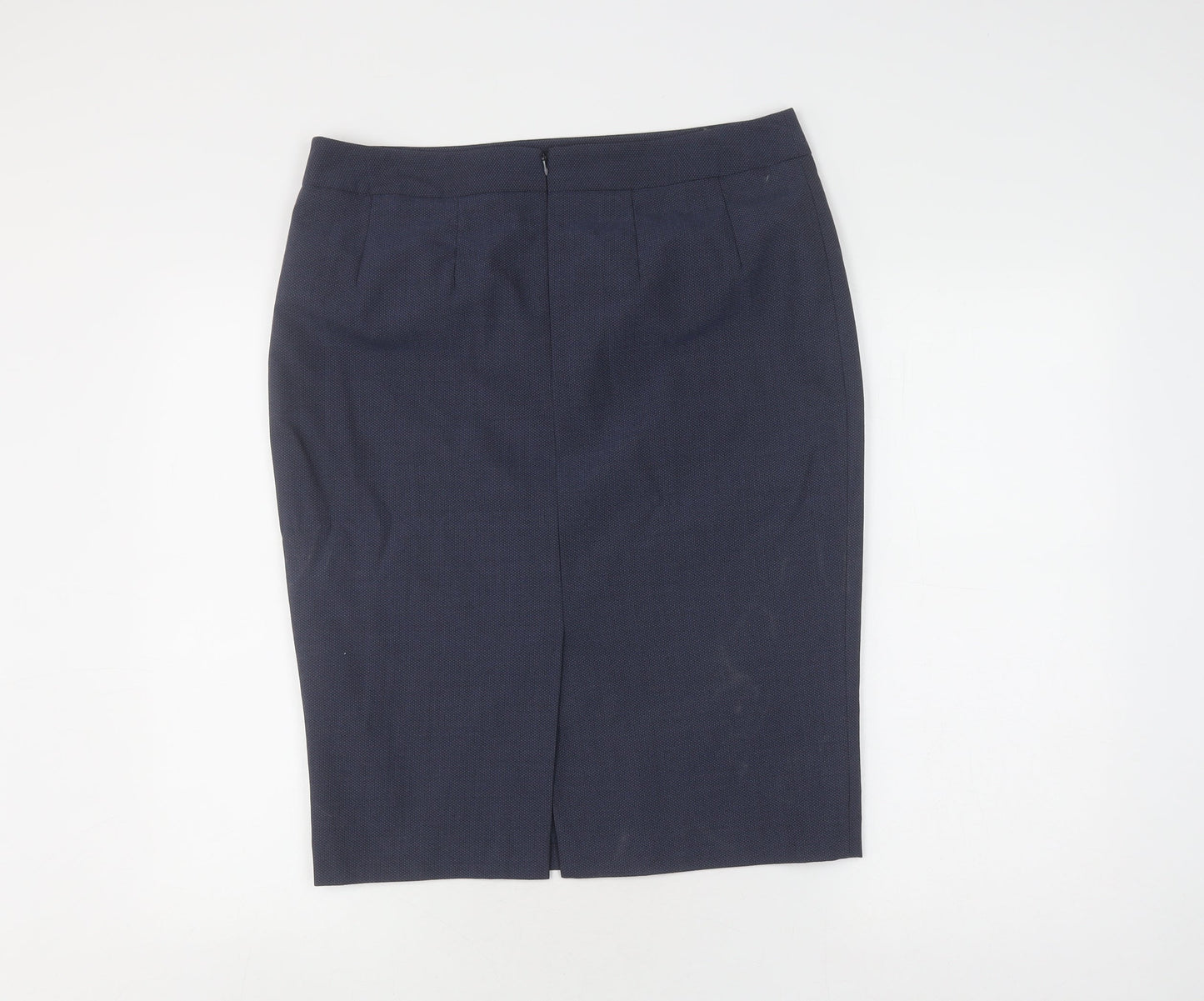 Austin Reed Women's Blue Pencil Skirt, Size 14