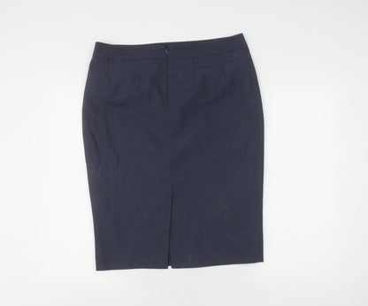 Austin Reed Women's Blue Pencil Skirt, Size 14