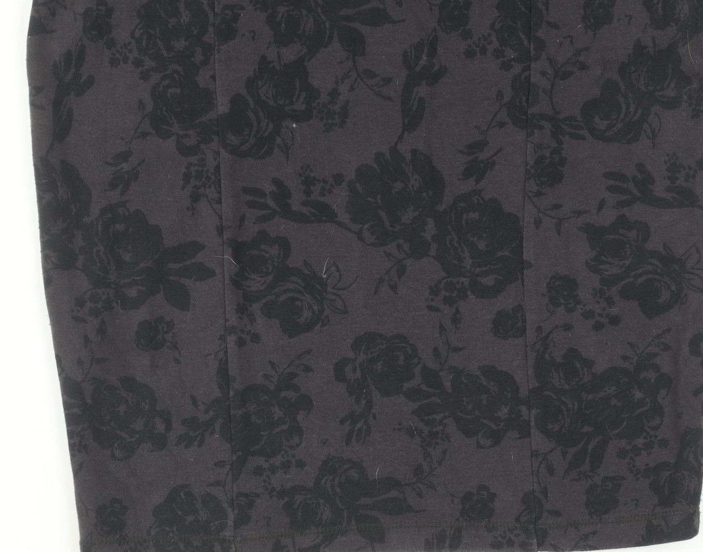 FatFace Women's Black Floral Pencil Skirt Size 12