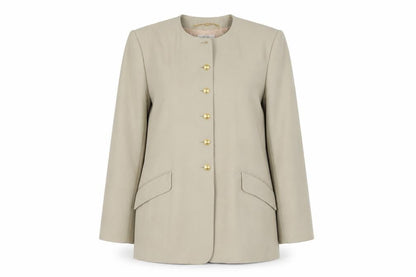 Womens UK Size 12 Viyella Regular Beige Blazer