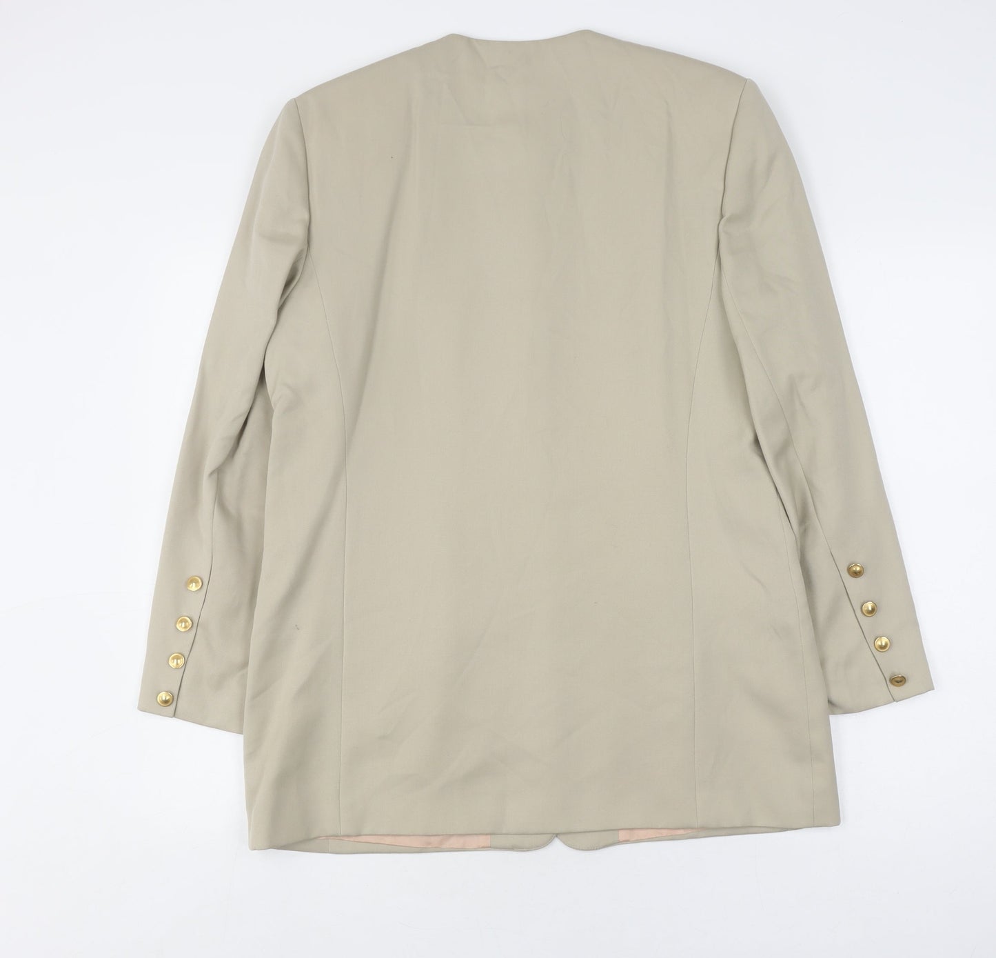 Viyella Beige Women's Blazer, Size 12 Wool Blend