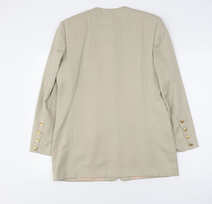 Viyella Beige Women's Blazer, Size 12 Wool Blend