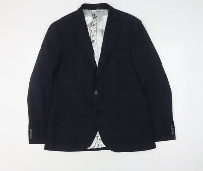French Connection Men's Blue Slim Fit Blazer Size 42R