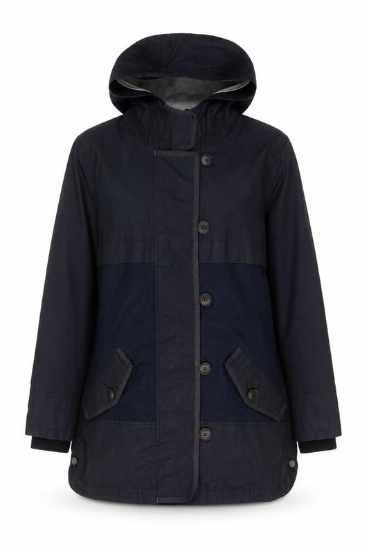 Next Women's Blue Parka Coat, Size 12, Hooded Casual
